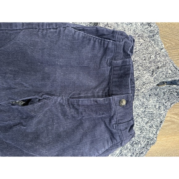 Janie And Jack Outfit Navy Corduroy Marled Sweater Beanie Cap Hat Knit - Picture 6 of 7